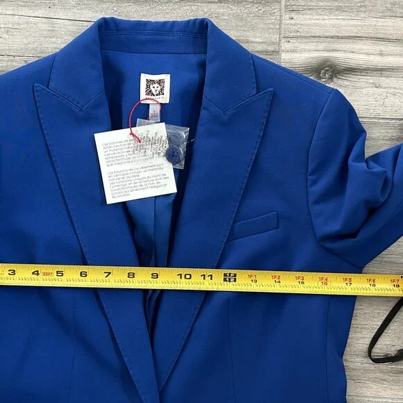 Anne Klein Royal Blue Tailored BlazerSize 4NWTDesigner Workwear